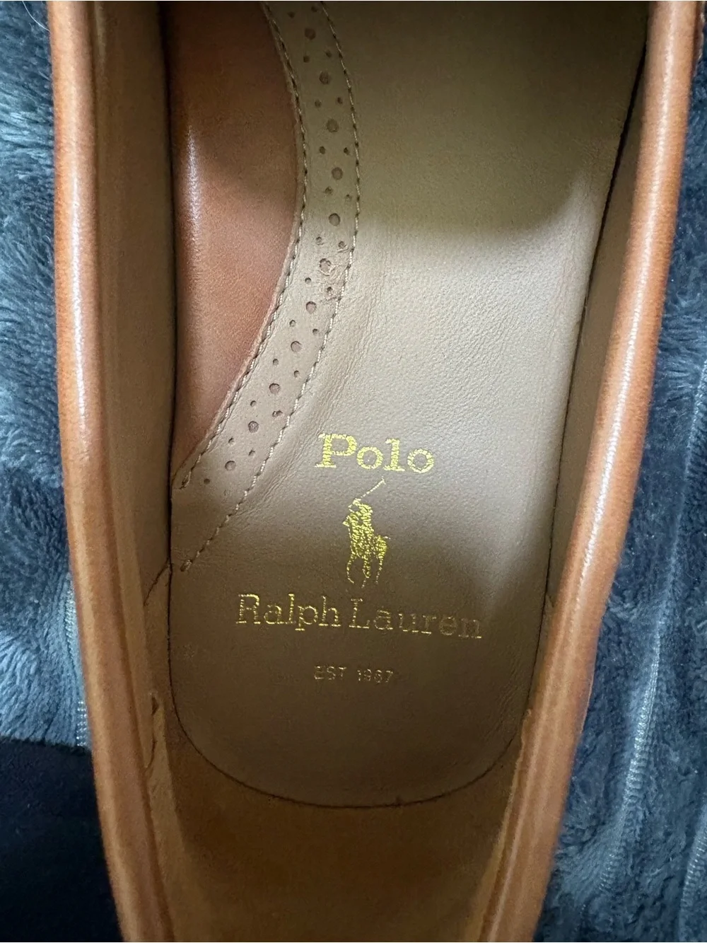 Polo by Ralph Lauren Tan Leather Penny Loafers - Picture 2 of 5